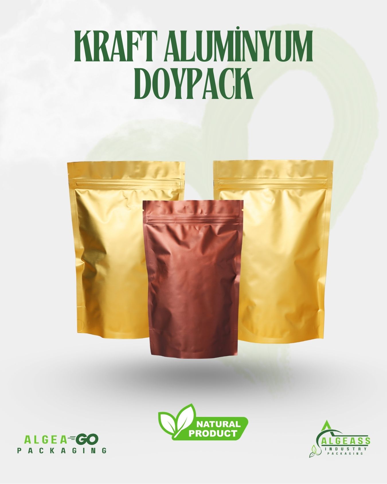 PARLAK ALUMİNYUM  DOYPACK 